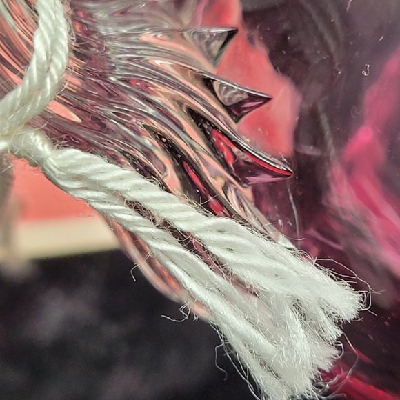 Pilgrim Cranberry Optic Glass Pitcher 3 1/2" - Picture 8 of 15